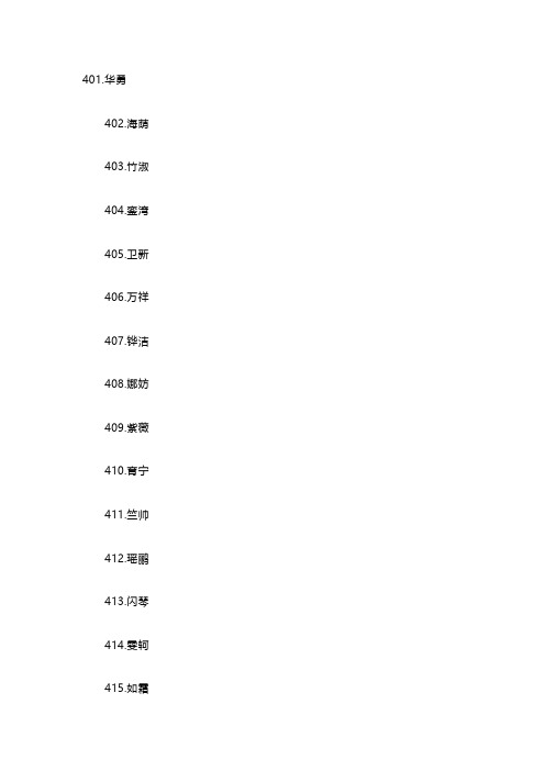 兔宝宝最佳名字大全100个