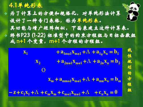 1.4单纯形法的计算步骤