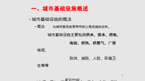 城规原理市政基础设施专项规划PPT课件