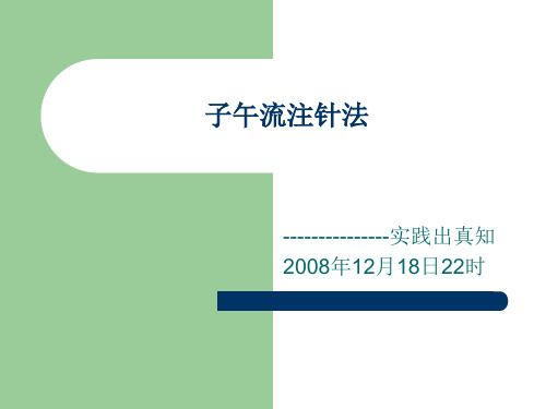 子午流注针法演示文稿