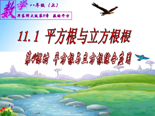 专题11.1.4 平方根与立方根综合应用(课件)-2019-2020学年八年级数学上册同步精品课堂(华东师大版)