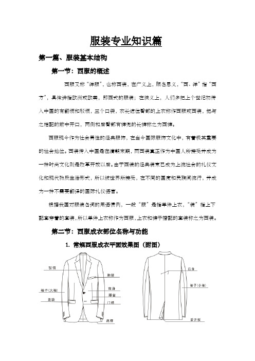 服装专业知识培训资料