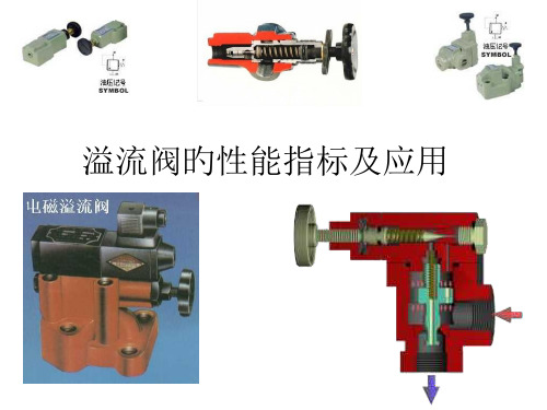 溢流阀的性能指标和应用