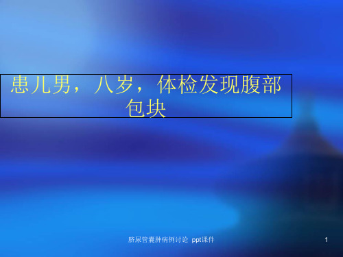 脐尿管囊肿病例讨论 ppt课件