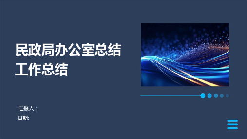 民政局办公室总结工作总结