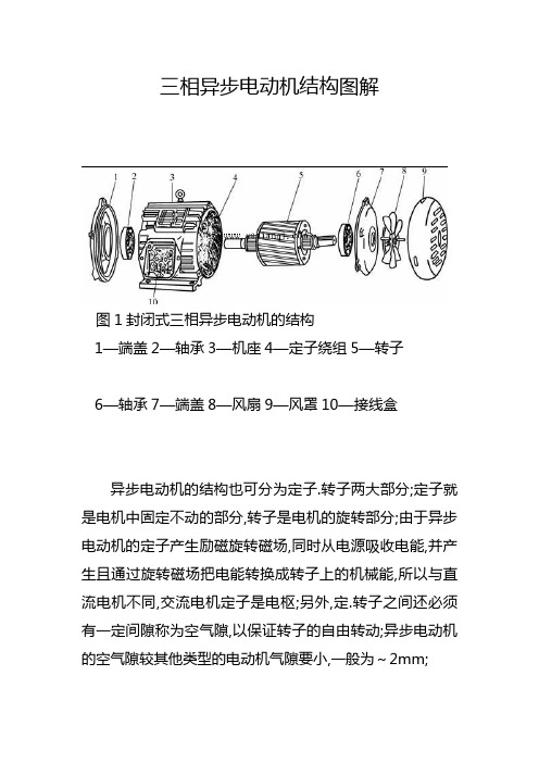 三相异步电动机结构图解