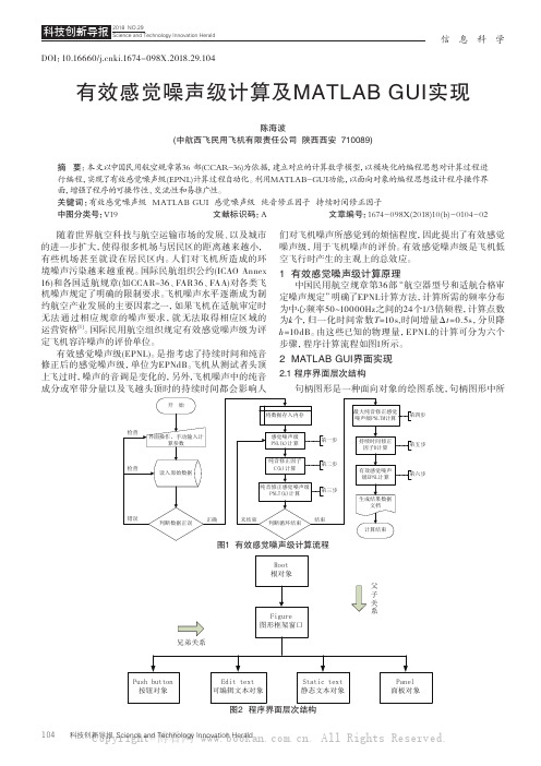 有效感觉噪声级计算及MATLAB GUI实现