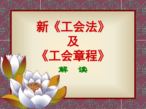 新《工会法》解读.ppt