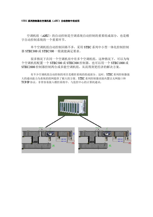 STEC系列控制器在空调机组(AHU)自动控制中的应用