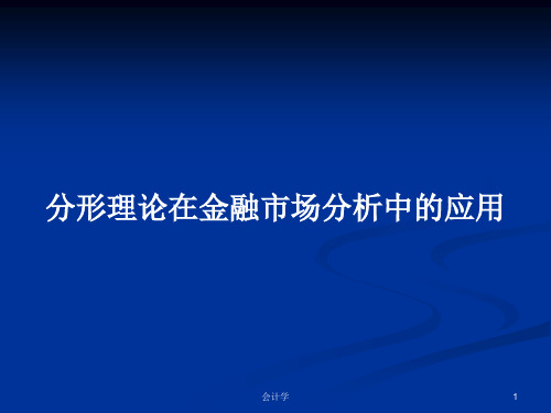 分形理论在金融市场分析中的应用PPT教案学习