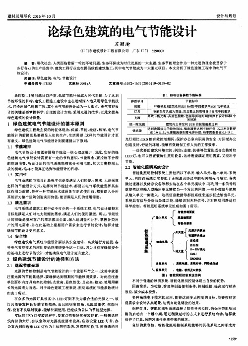 论绿色建筑的电气节能设计