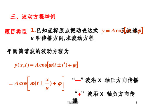 波动方程举例ppt课件