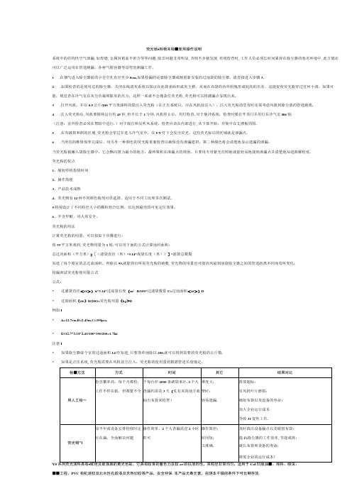 荧光粉颜料粉末检漏使用操作说明