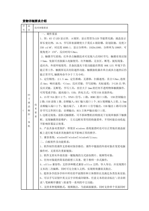 班班通参数