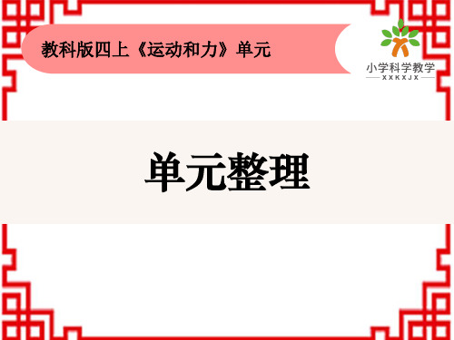 小学四年级上册科学 运动和力 《运动和力》