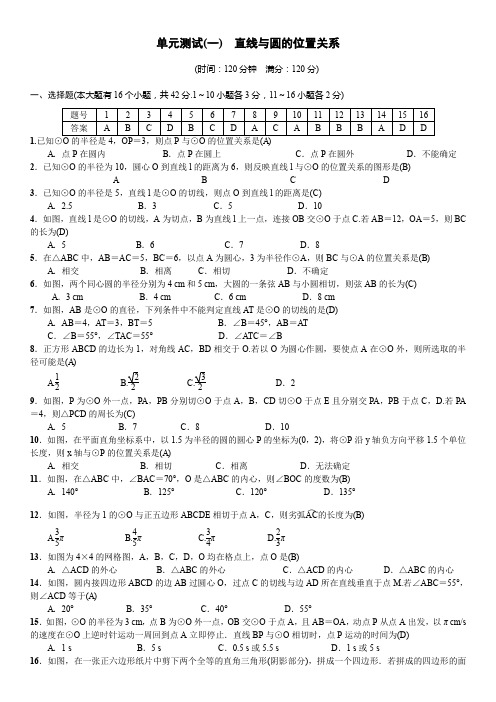 九年级数学冀教版河北专用下册习题word版：综合测试