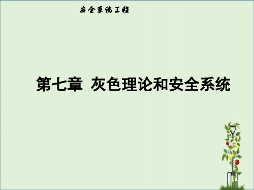 7.2灰色理论和安全系统解析