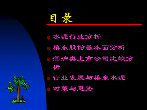 水泥行业研究与公司分析PPT70页