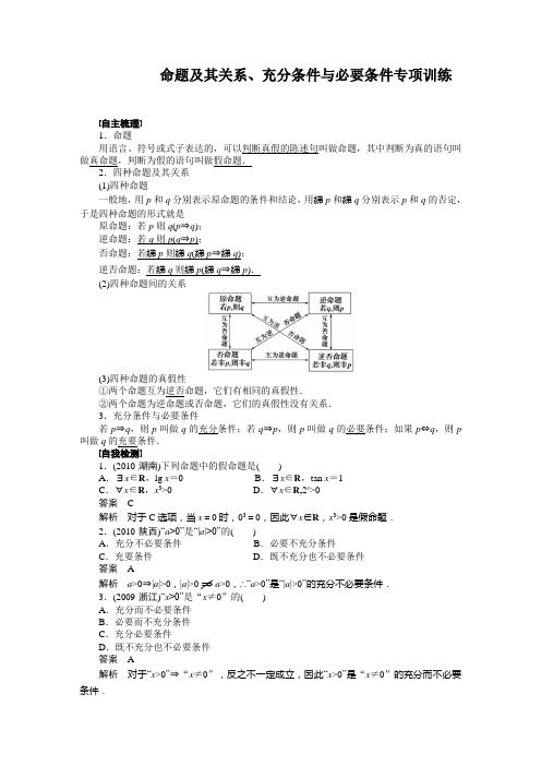 命题及其关系