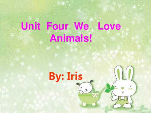 pep三年级英语上Unit4We Love Animals partA 部分课件