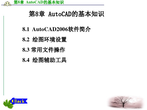 化工制图与CAD课件第8章 AutoCAD的基本知识