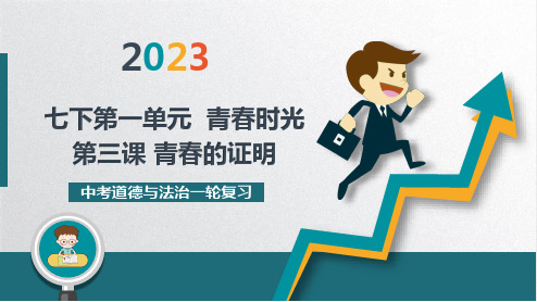 第三课 青春的证明 复习课件-部编版道德与法治七年级下册