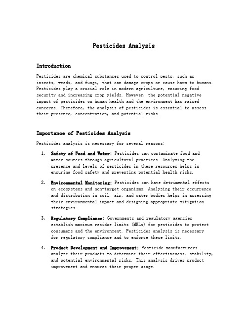 pesticides analysis