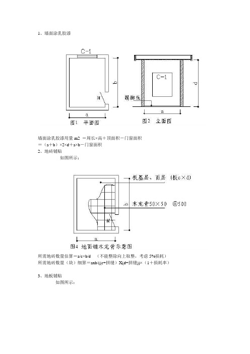 简单易懂的《图解装修工程量》-装饰装修工程量简易计算规则-新手必看