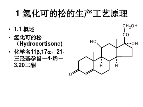 第一章 氢化可的松的生产工艺原理xin课件