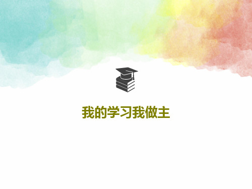 我的学习我做主25页PPT