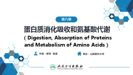 (完整版)生物化学及分子生物学(人卫第九版)-08蛋白质消化吸收和氨基酸代谢