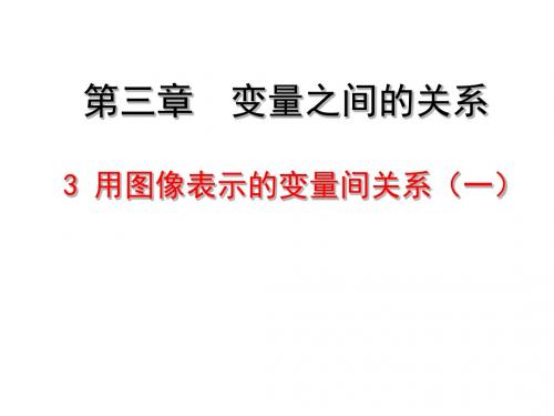 初中数学北师大版七年级下册3.3用图像表示变量间关系一等奖优秀课件