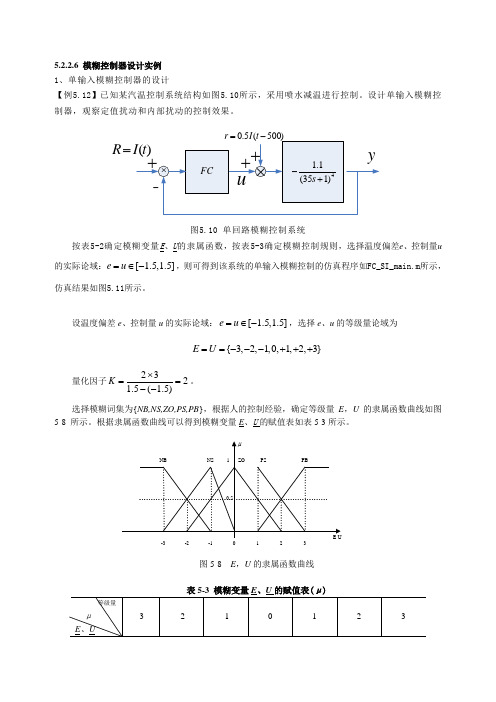 模糊控制程序实例