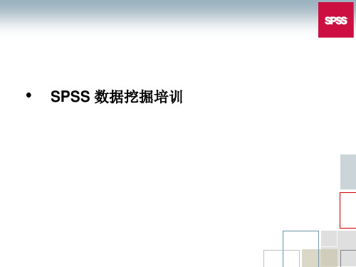 SPSS 数据挖掘基础精品PPT课件