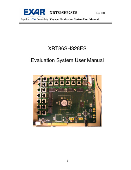 XRT86SH328ES评估系统用户手册说明书