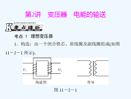 2021届高考物理《高考风向标》一轮复习课件：专题十一 第2讲 变压器 电能的输送