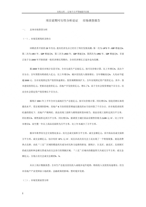 重庆某某度假新村前期可行(精版)