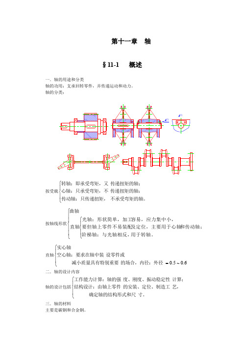 轴的用途和分类