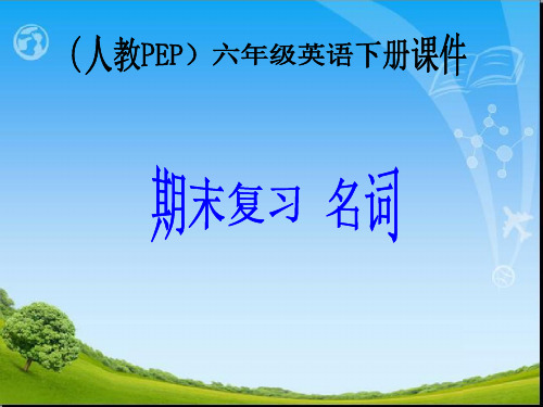 人教PEP六年级英语下册期末复习课件 (2).ppt