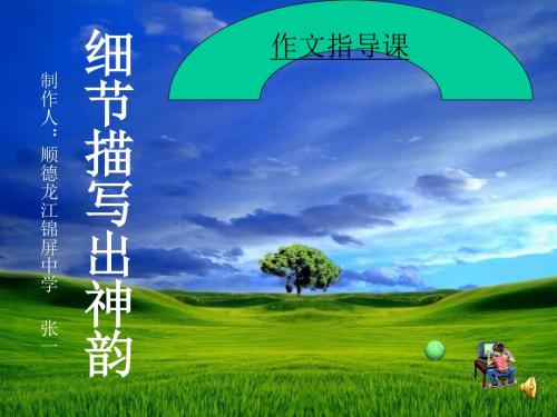 初中作文指导课：细节描写出神韵PPT (共21张PPT)