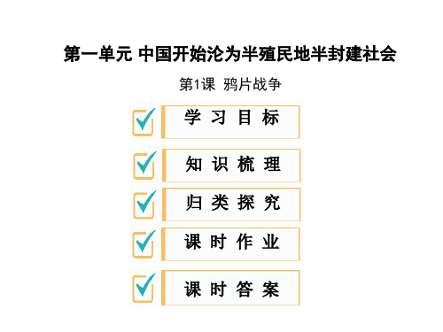 人教部编版八年级历史上册公开课课件： 鸦片战争