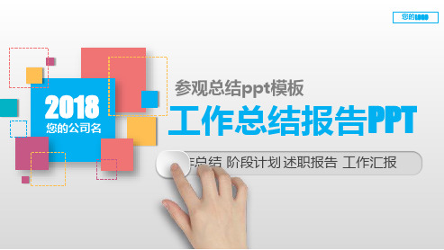 原创PPT-参观总结ppt模板