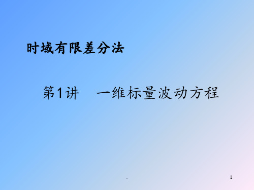 时域有限差分法PPT课件