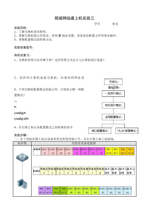 局域网组建实验报告(神州数码)