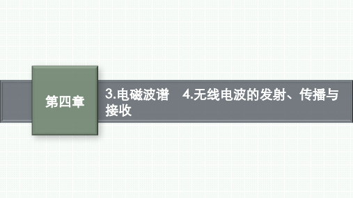 教科版高中物理选择性必修第二册精品课件 第4章电磁振荡与电磁波 电磁波谱 无线电波的发射、传播与接收