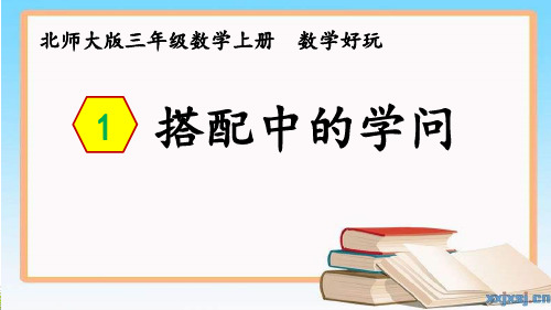 北师大版三年级数学上册搭配中的学问