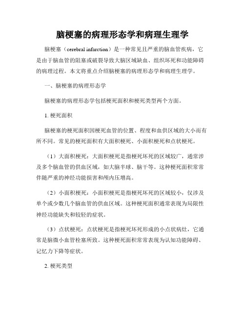 脑梗塞的病理形态学和病理生理学