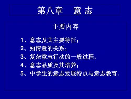 NO.8.意志