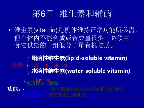 第6章维生素和辅酶