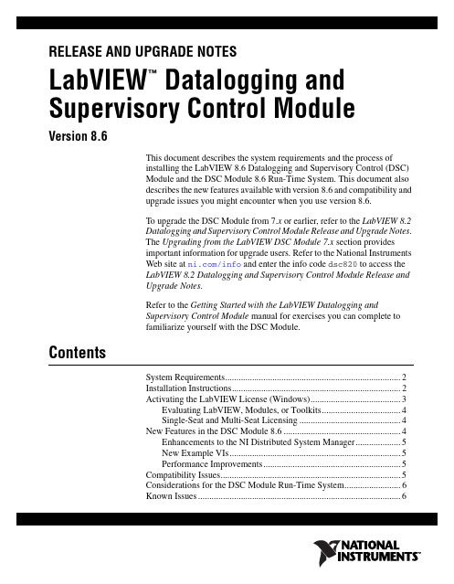 LabVIEW 8.6 Datalogging and Supervisory Control Mo